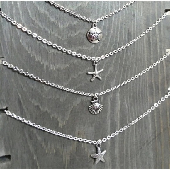 Blossom Boutique Jewelry - 3 total- Beach Inspired Silver Tone Necklace